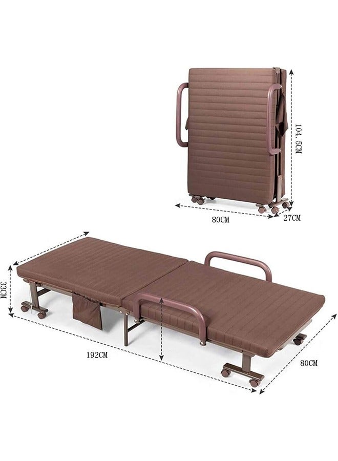 JCB CHIC Folding Bed,Single Bed Office Siesta Shrink Bed Household Simple Companion Cotton Folding Bed - Image 2