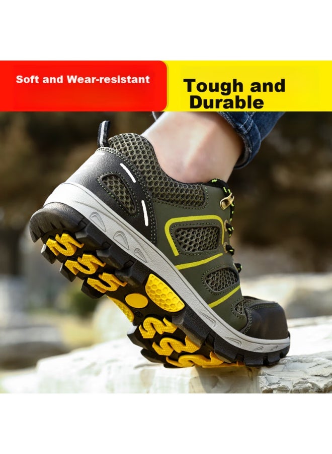Jingtu Jingtu Safety Shoes For Men, Summer Breathable Steel Toe Cap, Puncture-resistant, Odor-resistant, Wear-resistant, Construction Site Work Shoes 857t Size 37 - Image 3