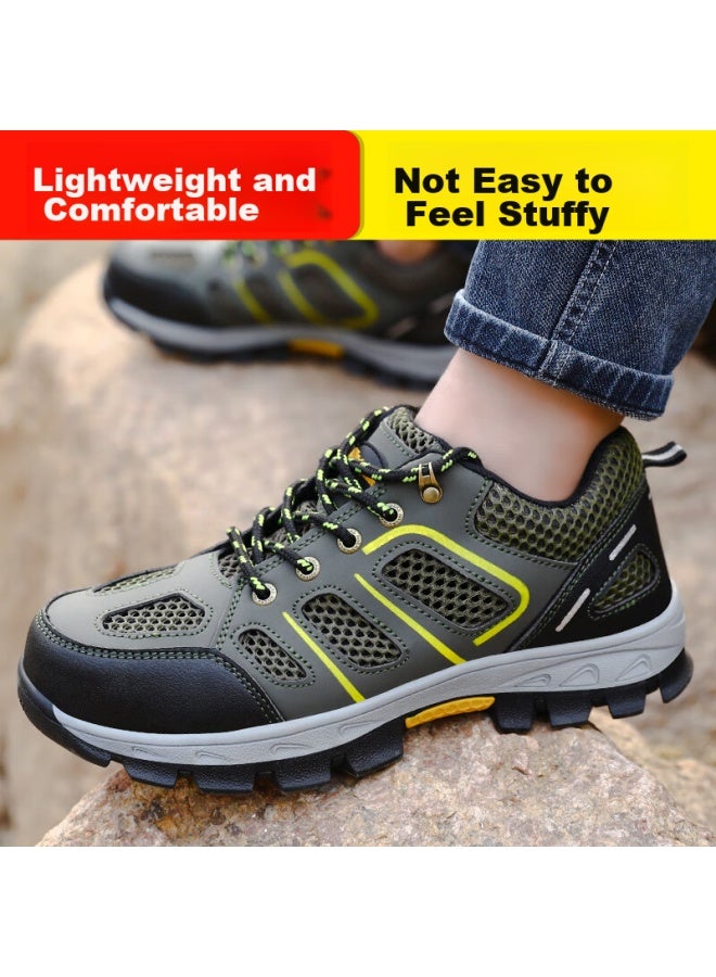 Jingtu Jingtu Safety Shoes For Men, Summer Breathable Steel Toe Cap, Puncture-resistant, Odor-resistant, Wear-resistant, Construction Site Work Shoes 857t Size 37 - Image 4