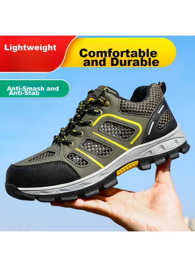 Jingtu Jingtu Safety Shoes For Men, Summer Breathable Steel Toe Cap, Puncture-resistant, Odor-resistant, Wear-resistant, Construction Site Work Shoes 857t Size 37 - Image 5