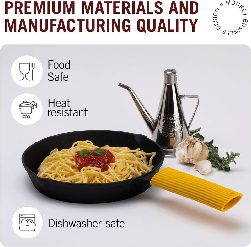 Monkey Business Silicone Kitchen Tool  Penneshaped kitchen utensil for hot handles when cooking and serving  NonSlip Penneshaped Silicone Sleeve Ideal for cast metal griddles and skillets - Image 5