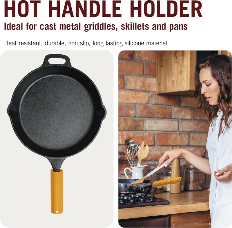 Monkey Business Silicone Kitchen Tool  Penneshaped kitchen utensil for hot handles when cooking and serving  NonSlip Penneshaped Silicone Sleeve Ideal for cast metal griddles and skillets - Image 2