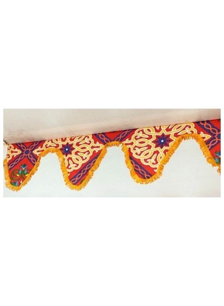 2.5 Meter Red Oval Curtain Pelmet – Elegant Design for Window Decoration - Image 2