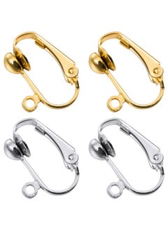 Bememo 36 Pack Clip On Earring Converter With Easy Open Loop For Diy Earring And Turn Any Studs Or Pierced Into Clip On (Gold And Silver)  - Image 1