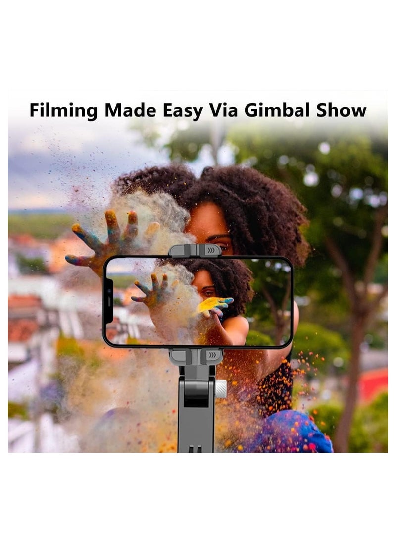 Generic - 4 in 1 Selfie Stick, Portable Tripod Gimbal stabilizer with Built-In Extension Rod, APP Interaction and remote-control phone gimbal, Auto Balance and auto face tracking gimbal for Vlog - Image 1