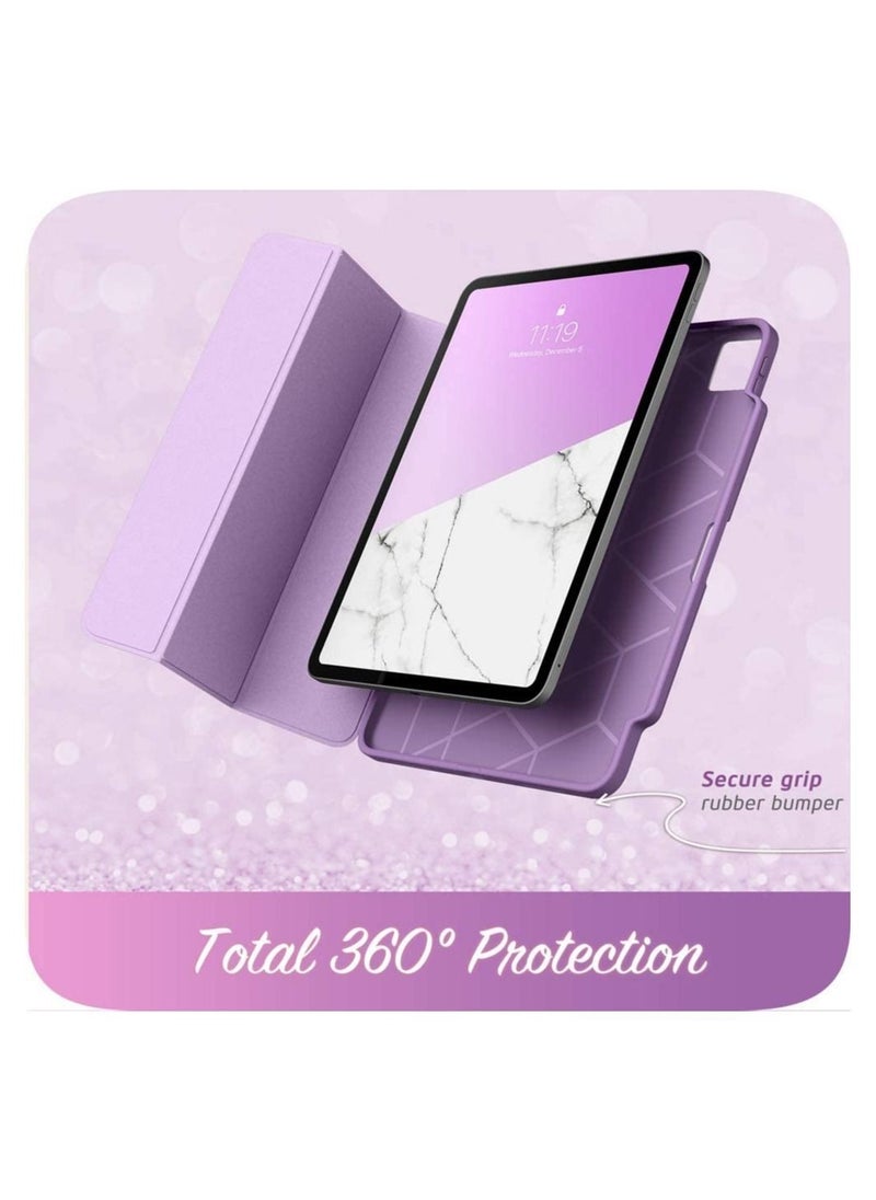 I-blason - Cosmo Case for New iPad Pro 12.9 Inch (2021 2020 2018 Release), Full-Body Trifold Stand Protective Smart Cover with Auto Sleep/Wake & Pencil Holder - Image 1
