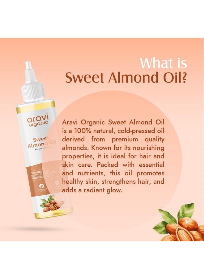 Aravi Organic 100% Pure Cold Pressed Almond Oil - For Hair Growth, Skin Care And Moisturising - 200 Ml…  - Image 4