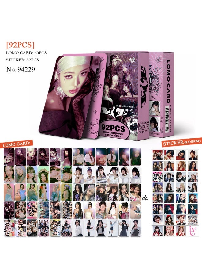 NIBEMINENT 92 Pcs Kpop IVE I'VE MINE Lomo Cards Card For Fans Collection Gifts - Image 1