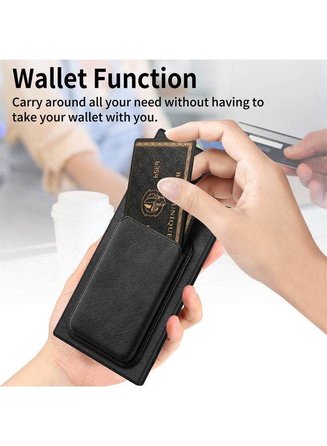S-TOP Case For Samsung Galaxy S25 Ultra 5G Retro Leather Card Bag Magnetic Phone Case - Image 5