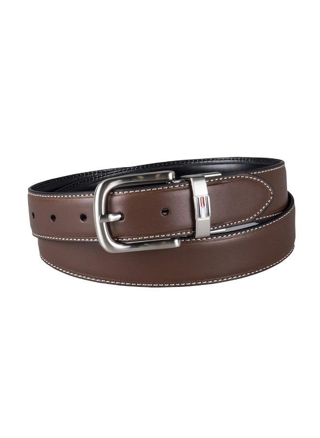 Tommy Hilfiger Men's Reversible Leather Belt - 2-in-1