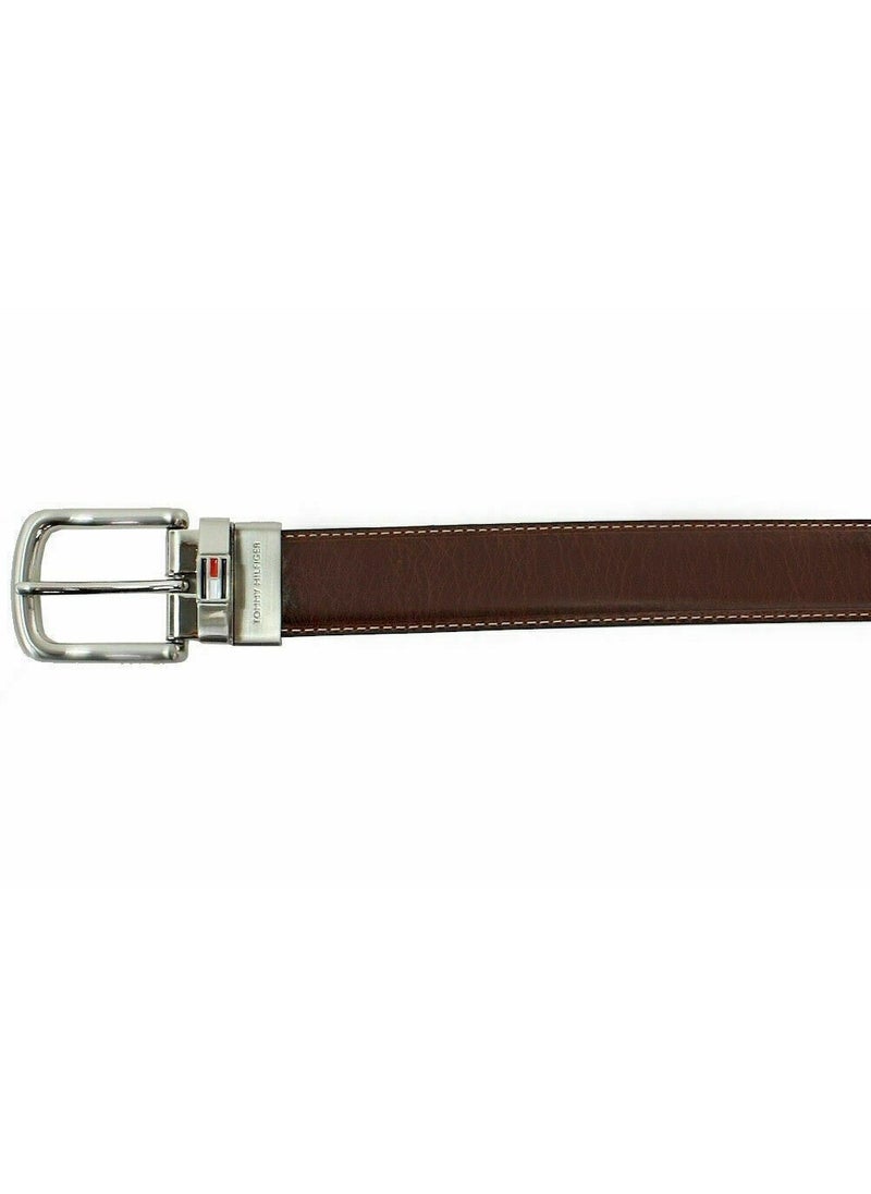 Tommy Hilfiger Men's Reversible Leather Belt - 2-in-1