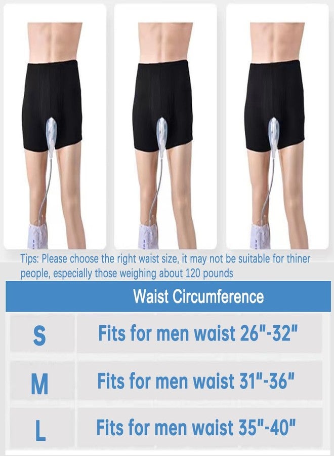 MESINURS Male Urine System Holder Bag - 500ml Men's Urinal Pee Bag Incontinence Pants, Wearable Spill Proof Collector Urinary Drainage for Bedridden Elderly (M) - Image 2