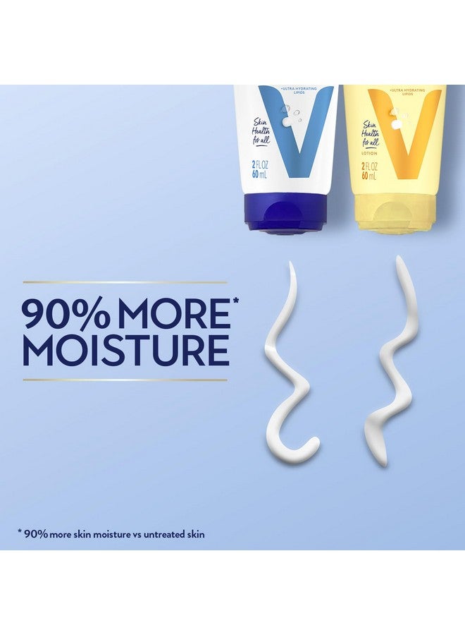 فازلين مجموعة لوشن فازلين للعناية المركزة - لوشن إصلاح متقدم بدون رائحة ولوشن مرطب مغذي لليدين والجسم للبشرة شديدة الجفاف، 2 أونصة (مجموعة من قطعتين) - Image 5