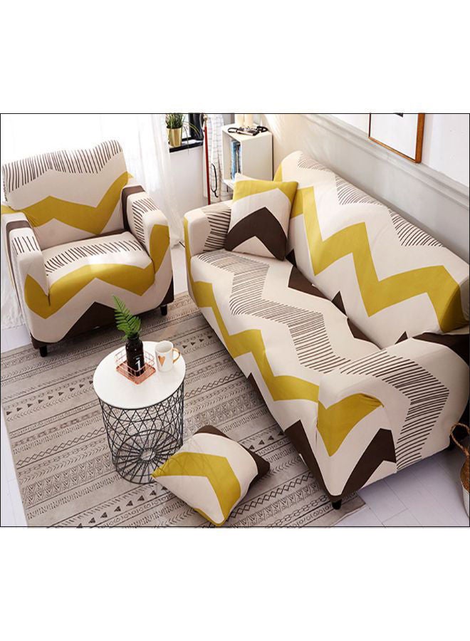 NIBEMINENT Wavy Print Sofa Slipcover Multicolor 90 x 140centimeter