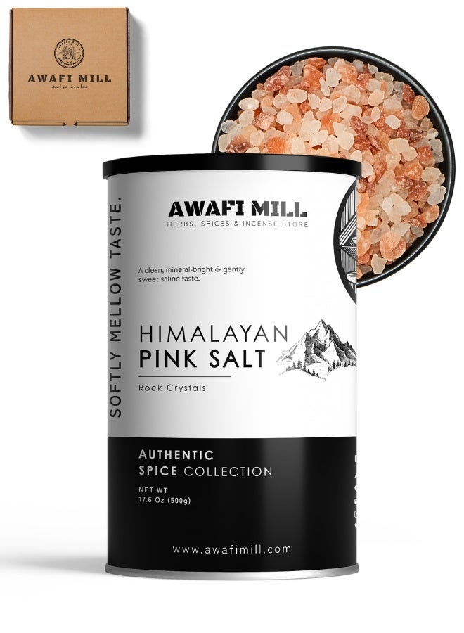 أباميك ملح هملايا الوردي البلوري من أوّافي ميل | سِنْدها ناماك – غني بالمعادن وطبيعي بالكامل – 500 غرام | 17.6 أونصة - Image 1