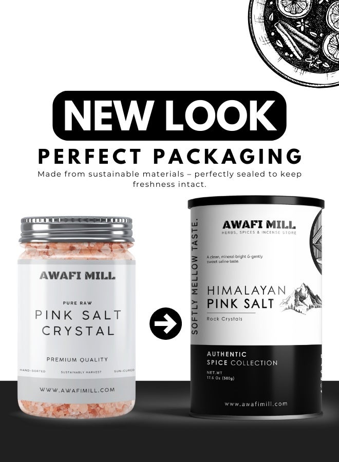 أباميك ملح هملايا الوردي البلوري من أوّافي ميل | سِنْدها ناماك – غني بالمعادن وطبيعي بالكامل – 500 غرام | 17.6 أونصة - Image 2