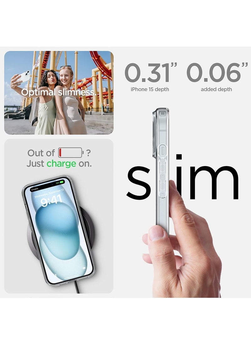 Spigen - Liquid Crystal for iPhone 15 Case Cover - Crystal Clear - Image 1