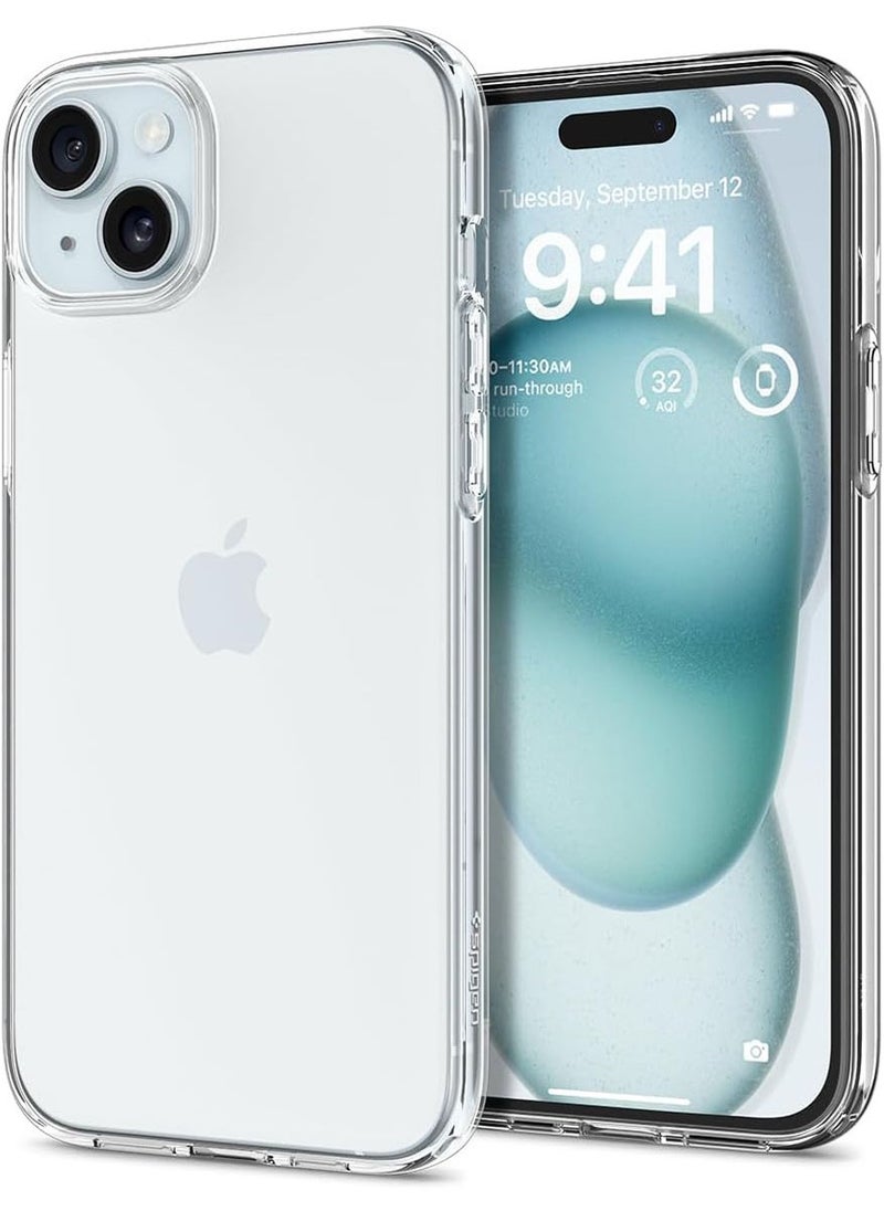 Spigen Liquid Crystal for iPhone 15 Case Cover - Crystal Clear  - Image 1