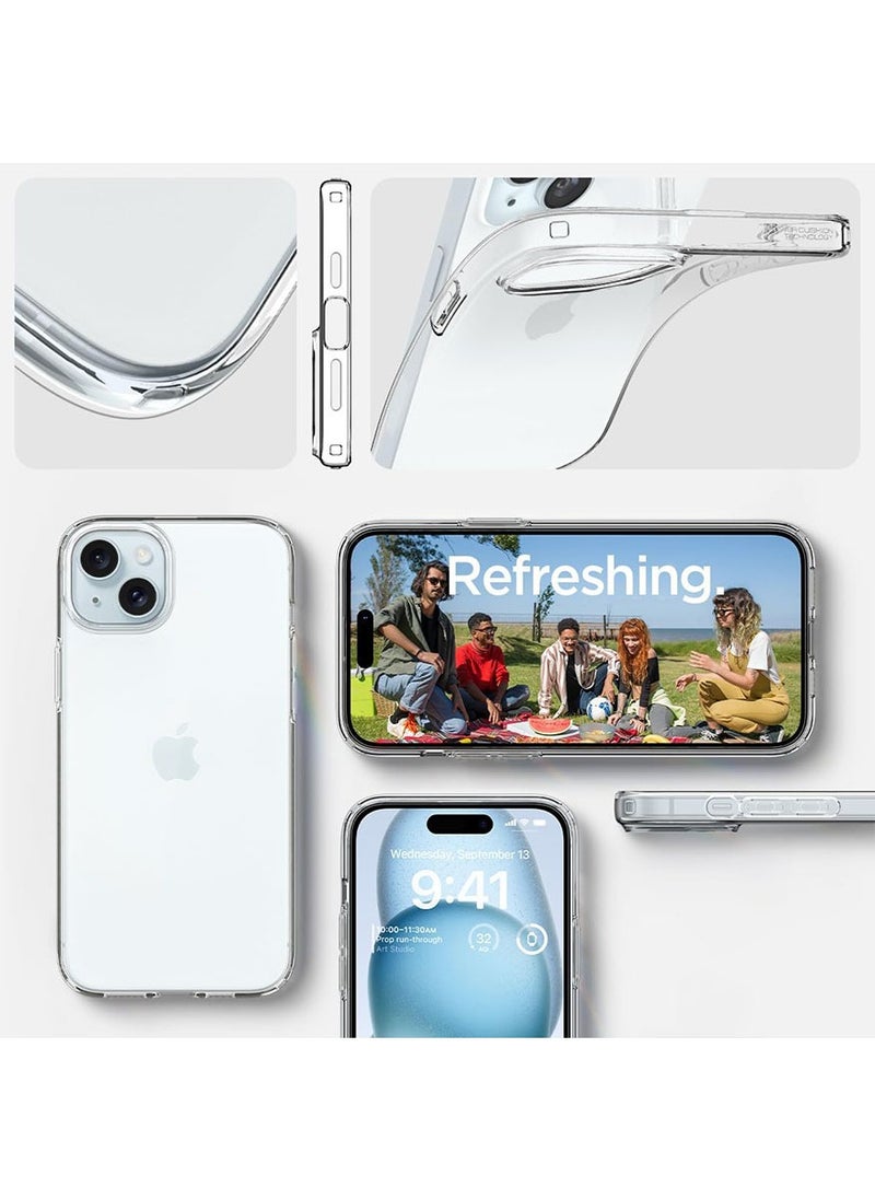 Spigen - Liquid Crystal for iPhone 15 Case Cover - Crystal Clear - Image 1
