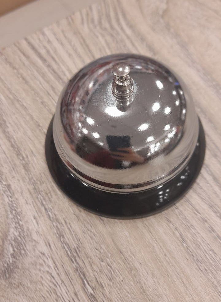 counter bell for all restaurant and cafe services stainless steel and rubber base to prevent slipping - Image 5
