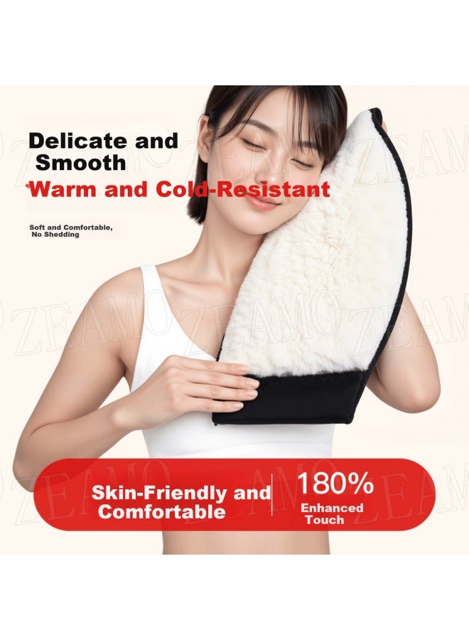 Zeamo Flannel Waist Support Belt Warm Waist And Abdomen Protector Stomach Heating Pad Uni Cold Protection Heating Device - Image 4