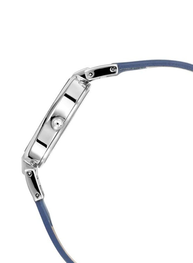 TITAN ساعة رجا فيفا فضية بقرص أبيض تناظري للنساء 2608Sl01 - Image 3