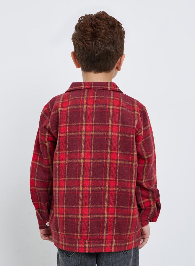 Styli Plaid Flannel Double Pocket Shirt - Image 5