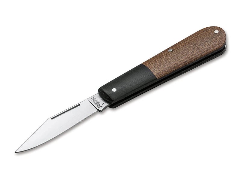 Bker Barlow Integral Burlap Micarta Folding Gentlemens Pocket Knife Nail Nick Traditional Folder