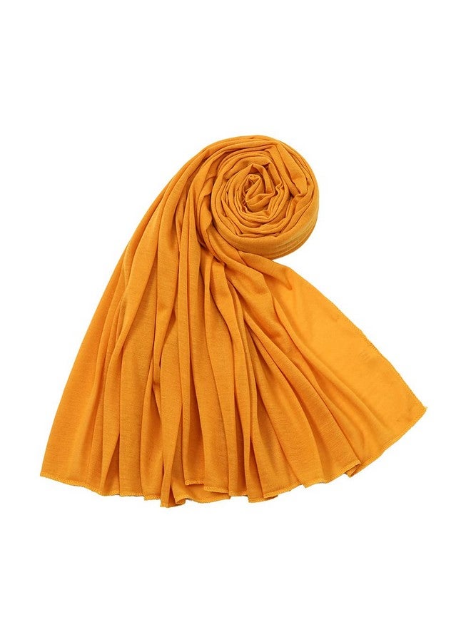 YOUR SMILE Long Stretch Turban Head Wrap For Black Women Natural Hair Large Scarves Jersey For Braids Dreadlocks Headbands (Ginger) - Image 1