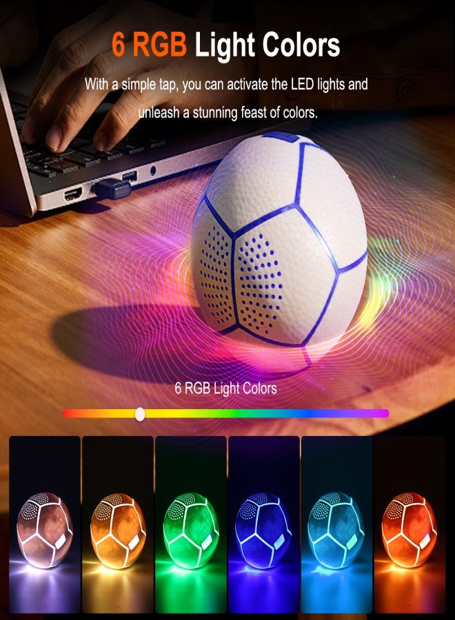 Bluetooth Speaker Football Bluetooth Speaker Glowing Football with Built-in Speaker – The Perfect Gift for Football Fans - Image 4