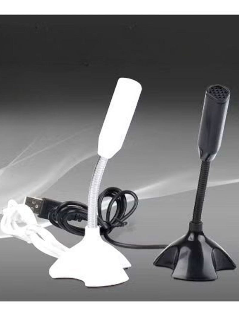 USB Microphone For Computer White Color Ktv Sound Condenser Fan And Very Loud Sound Recording  - Image 2
