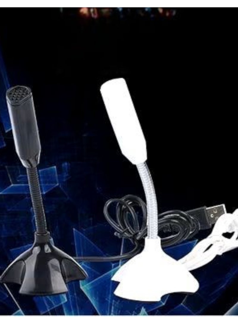 USB Microphone For Computer White Color Ktv Sound Condenser Fan And Very Loud Sound Recording  - Image 3