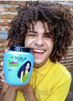 SKALA Brazilian Mais Cachos (2 in 1) Hair Conditioning Treatment Cream  and Styling, Combing for Curly and Wavy Hair, Specifically Designed for Curly Hair Types Powerful Formula Provides Deep Hydration, Nourishment and Control for Stunning Defined Curls 1000g  - Image 4