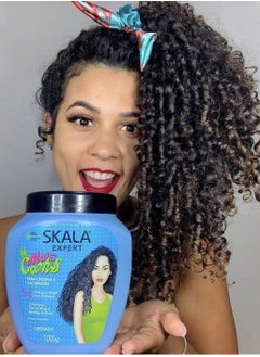 SKALA Brazilian Mais Cachos (2 in 1) Hair Conditioning Treatment Cream  and Styling, Combing for Curly and Wavy Hair, Specifically Designed for Curly Hair Types Powerful Formula Provides Deep Hydration, Nourishment and Control for Stunning Defined Curls 1000g  - Image 5