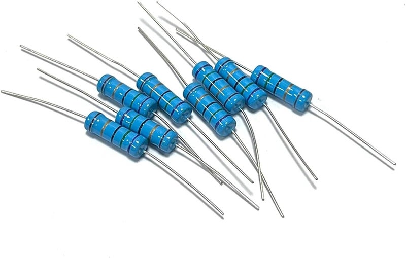 10pcs 3W 7.5R 75R 750R 7.5K 75K 750K 7R5 75 750 Ohm R K Accuracy 1% Resistance 0.1R-910K Metal Film Resistor(MF 3W 1K2 10pcs) - Image 5