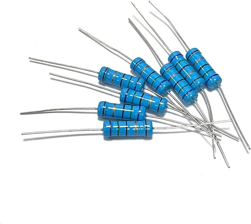 10pcs 3W 7.5R 75R 750R 7.5K 75K 750K 7R5 75 750 Ohm R K Accuracy 1% Resistance 0.1R-910K Metal Film Resistor(MF 3W 1K2 10pcs) - Image 4