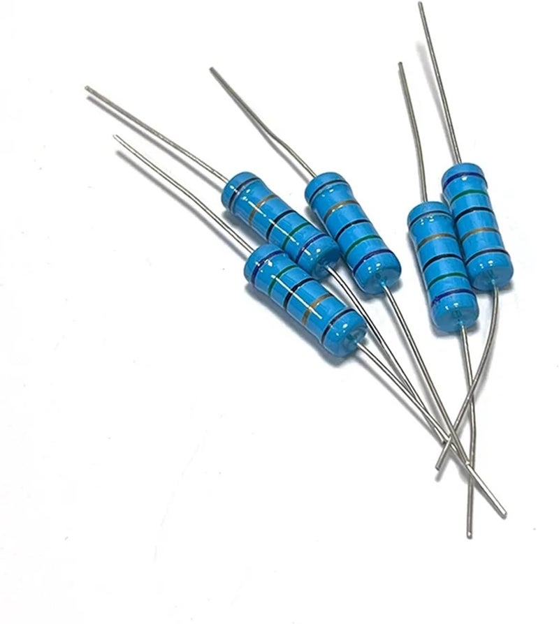 10pcs 3W 7.5R 75R 750R 7.5K 75K 750K 7R5 75 750 Ohm R K Accuracy 1% Resistance 0.1R-910K Metal Film Resistor(MF 3W 1K2 10pcs) - Image 2