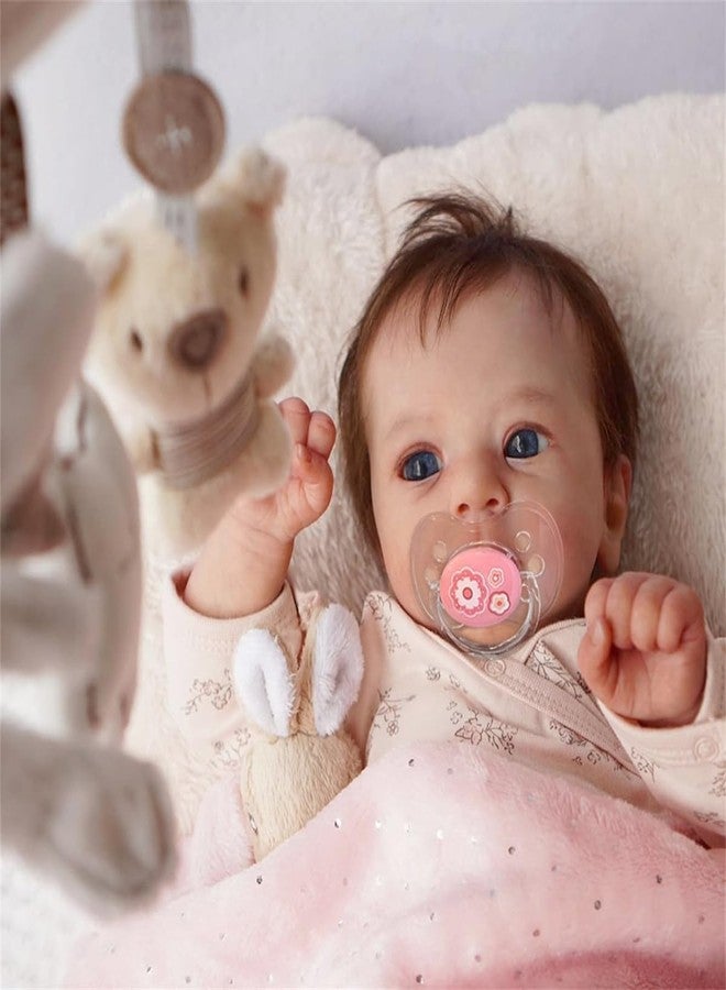 GYCV Lifelike Reborn Baby Dolls Cheap 18 Inch Realistic Newborn Girl Dolls with Poseable Body Soft Weighted Real Life Looking Baby Doll Real Babies Reborn Doll with Toy Accessories Gift for Kids - Image 4