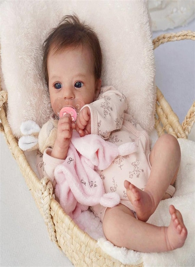 GYCV Lifelike Reborn Baby Dolls Cheap 18 Inch Realistic Newborn Girl Dolls with Poseable Body Soft Weighted Real Life Looking Baby Doll Real Babies Reborn Doll with Toy Accessories Gift for Kids - Image 2