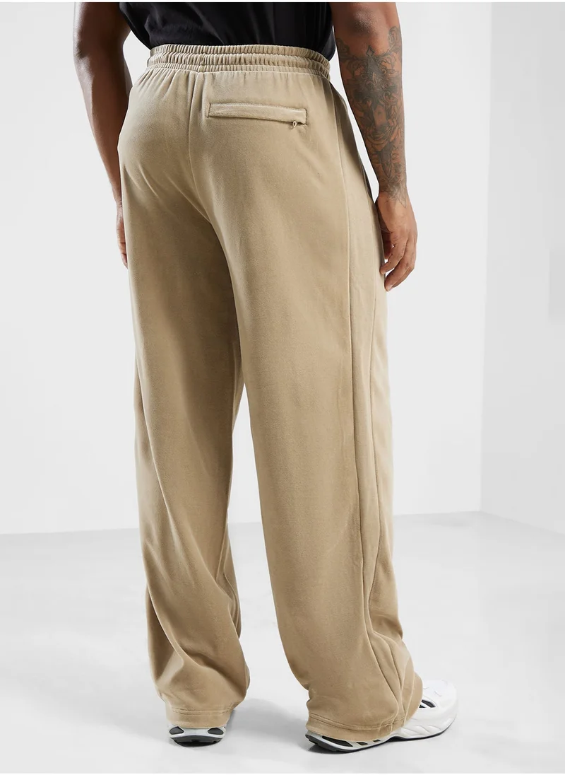 PUMA Oversized Velour Track Pants