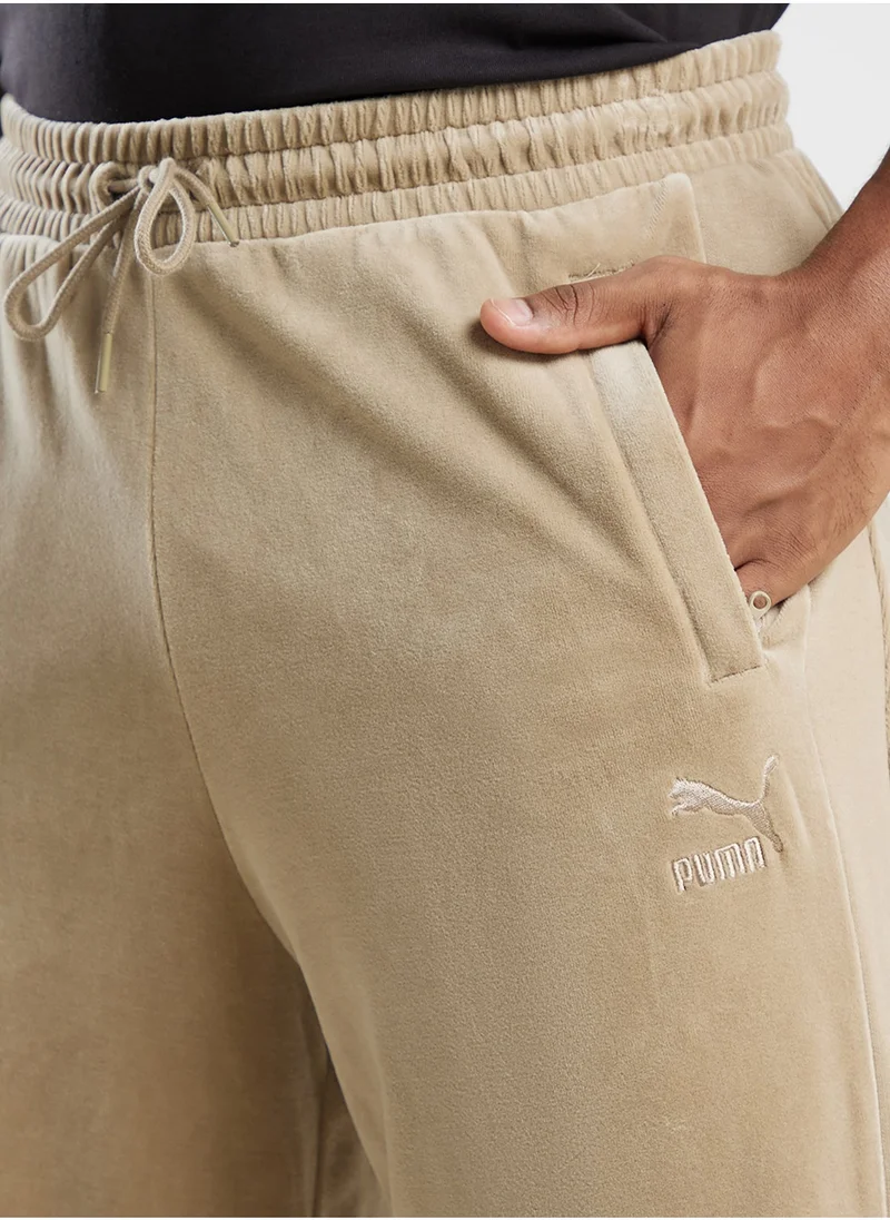 PUMA Oversized Velour Track Pants
