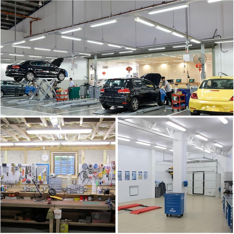SHOPLED LED Shop Lights 4FT, 40W 5500LM 6000K Cool White, V Shape 4 Foot Linkable T8 LED Tube Light, 4 ft Shop Lights for Workshop, Basement, Workbench, Plug and Play, ETL Listed, 2-Pack - Image 5