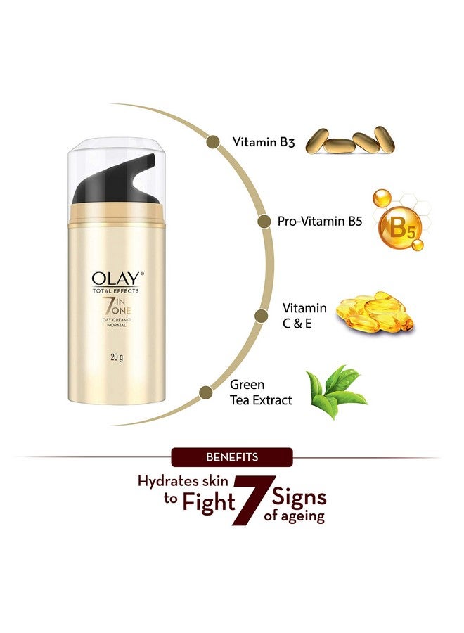 كريم توتال إفيكتس النهاري | يحارب 7 علامات للشيخوخة | يحتوي على النياسيناميد ومستخلص الشاي الأخضر | البشرة العادية والدهنية والجافة والمختلطة | 20 جرام - Image 5