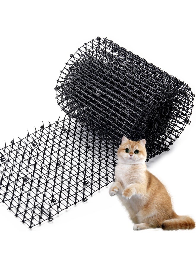 Cat Scat Mat with Spikes, Prickle Strips Network Digging Stopper Indoor Deterrent Mat for Garden Outdoor,2M0.3M (Color : Black) - Image 1