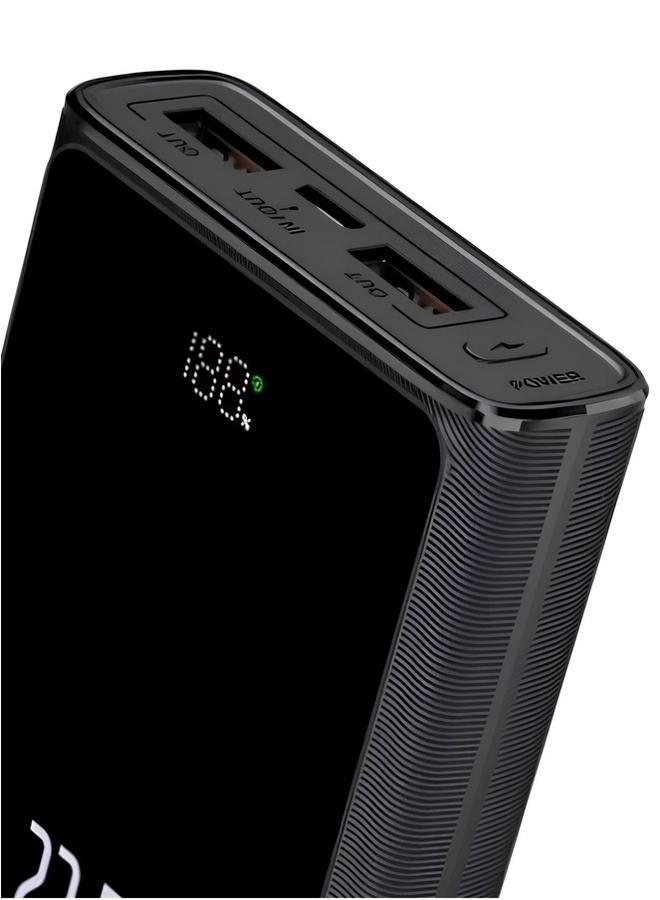 بروماس بنك طاقة بسعة 10000 مللي أمبير مع كابل شحن و3 منافذ إخراج - معتمد من قبل شركات الطيران للصعود إلى الطائرة - Image 4