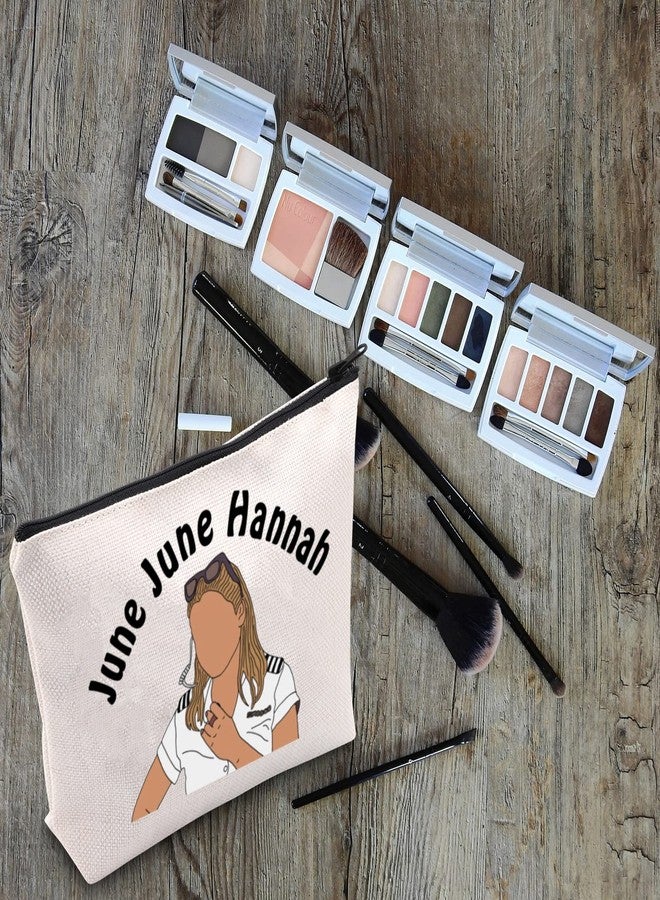 LEVLO Funny Deck Quotes Gifts June June Hannah Makeup Bags Housewives Yachtie Sayings TV Travel Toiletry Bags(June Hannah) - Image 4
