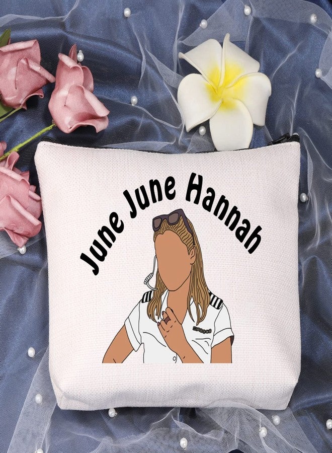 LEVLO Funny Deck Quotes Gifts June June Hannah Makeup Bags Housewives Yachtie Sayings TV Travel Toiletry Bags(June Hannah) - Image 3