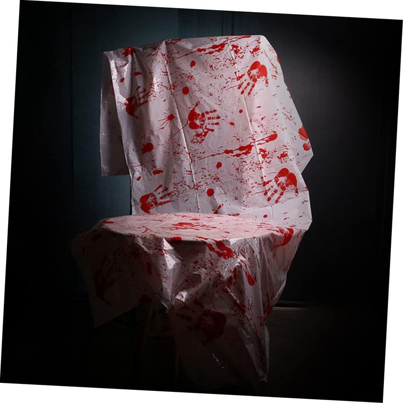1Set Halloween Tablecloth and Apron Blood Print Design for Spooky Tablecloth Apron for Halloween Dining Table Decoration - Image 4