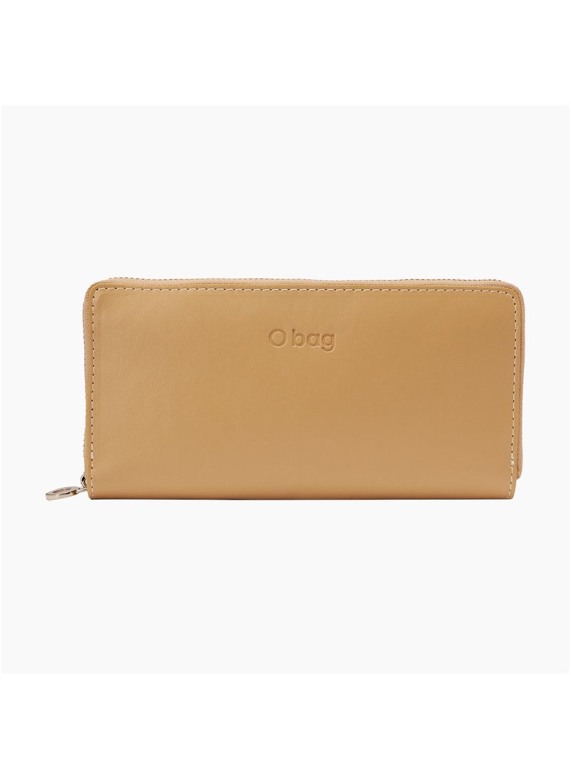 O bag O wally Nappa Eco Leather Zip Wallet in Sand - Image 1