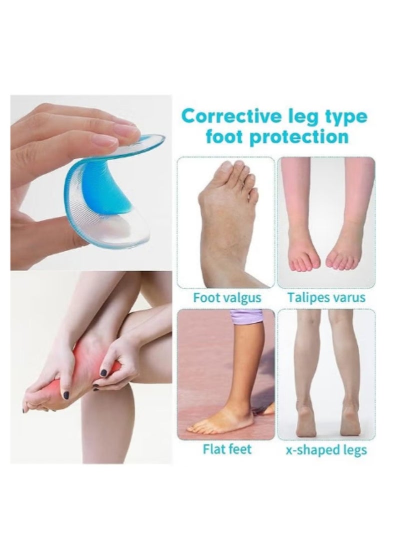 OASIS-TH 3 Pairs Gel Arch Support Insoles,Arch Support Shoe Insoles for Flat Feet, Gel Inserts Plantar Fasciitis, Adhesive Pad Feet Relieve Pressure and Pain Women Men - Image 4